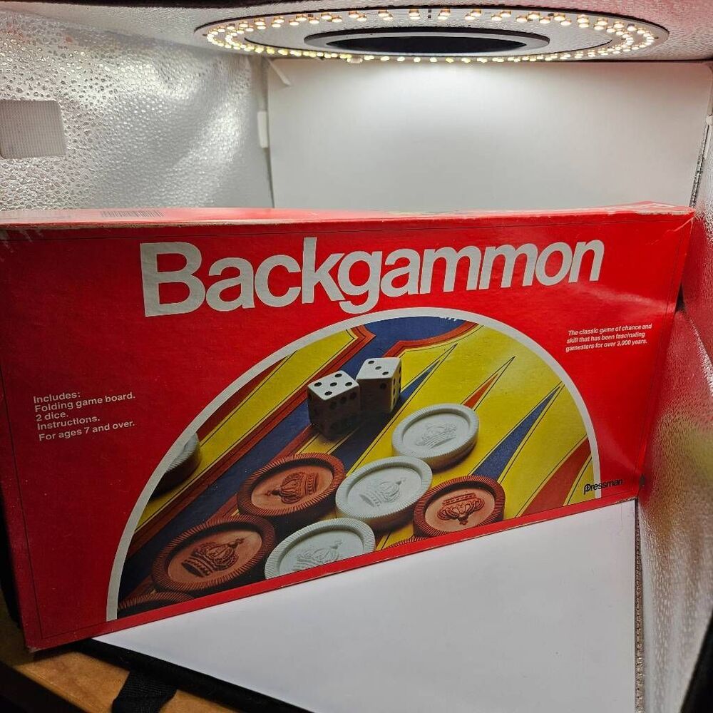 Vintage 1979 Backgammon Board Game by Pressman Toy Corp.